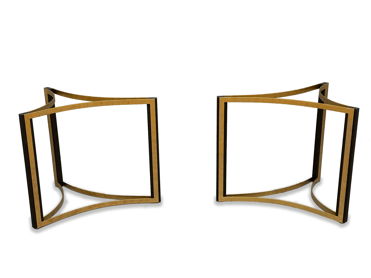 Completed tables bases for Gates Interiors custom design